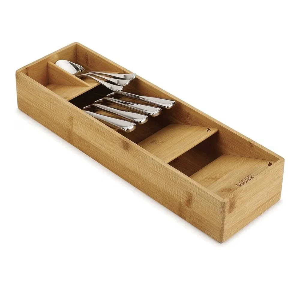Joseph Joseph Bamboo Cutlery Drawer Organizer Set 5 & 8 Compartments
